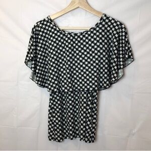 Ora Shoulder Cape Blouse Extra Small